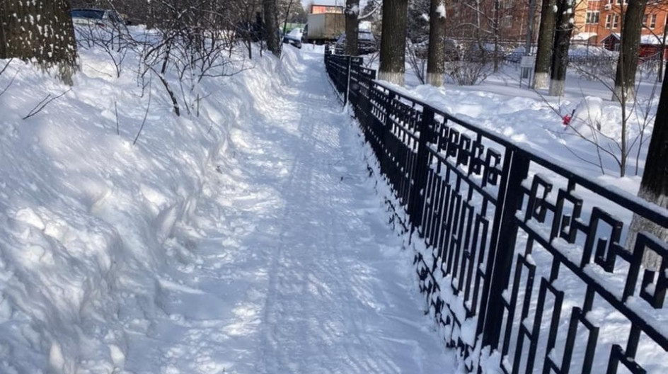 Алексей Солдатенко проинспектировал ход ликвидации последствий сильных снегопадов в поселке ВНИИССОК